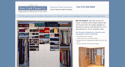 Desktop Screenshot of newyorkclosetco.com